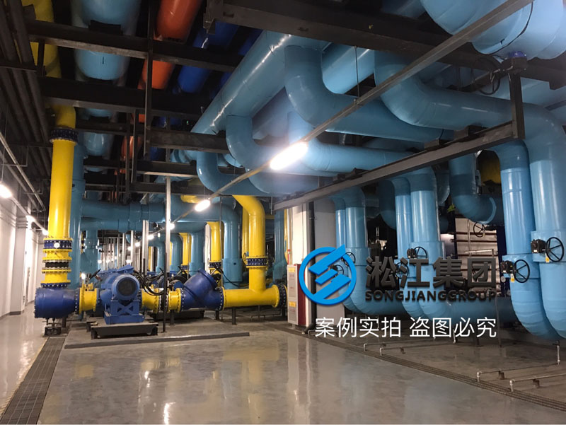 安徽合肥京东方B9可曲挠橡胶接头安装现场 合肥京东方可曲挠橡胶接头安装现场
